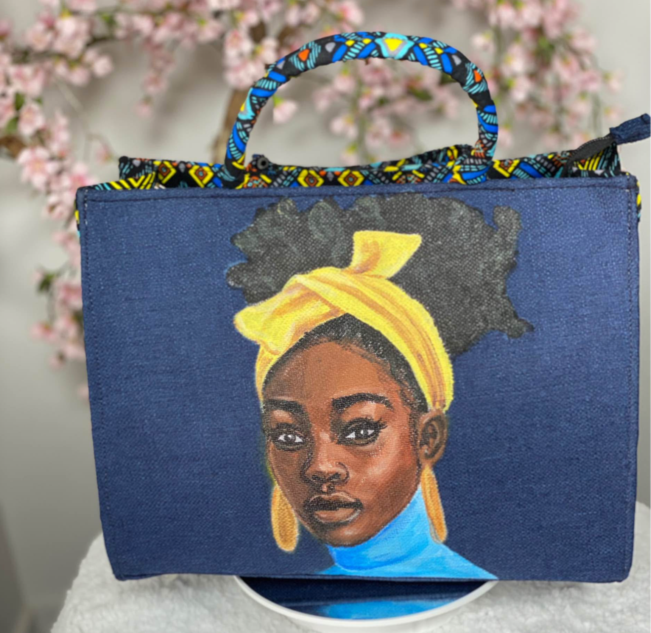 Sac Afritude (paint à la main)