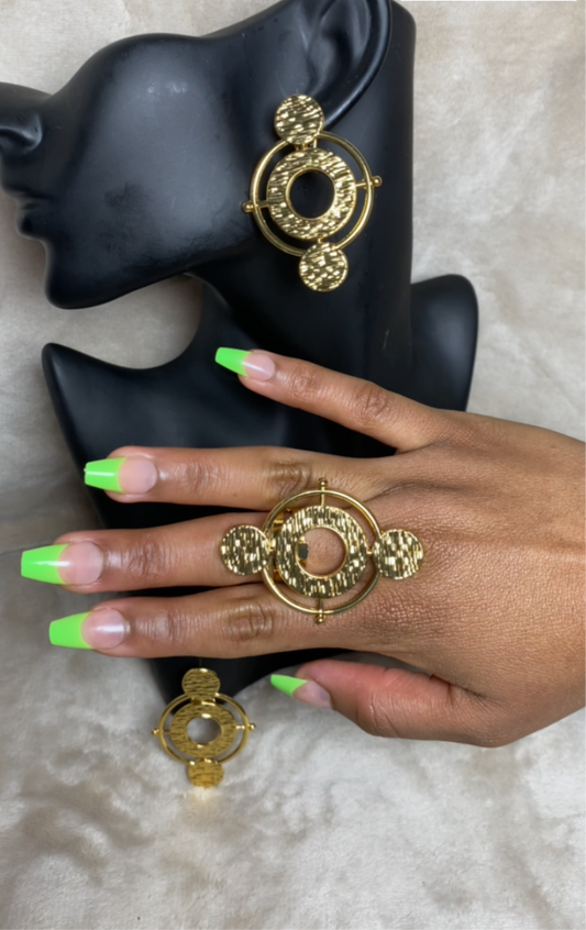 Ensemble de bijoux en Or, acier inoxydable (Lot 4)