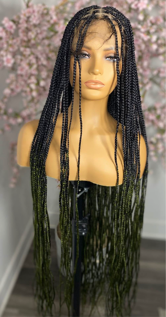 Perruque tresse 2 ton