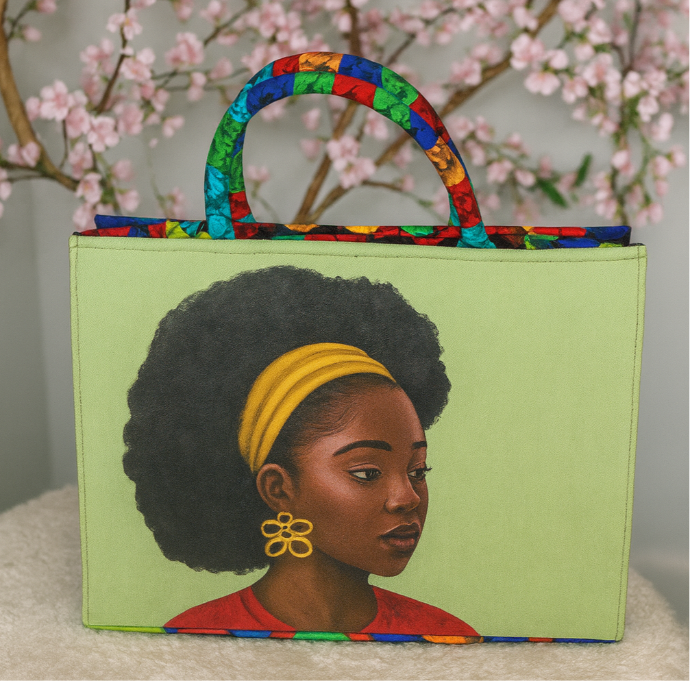 Sac Afritude (paint à la main)