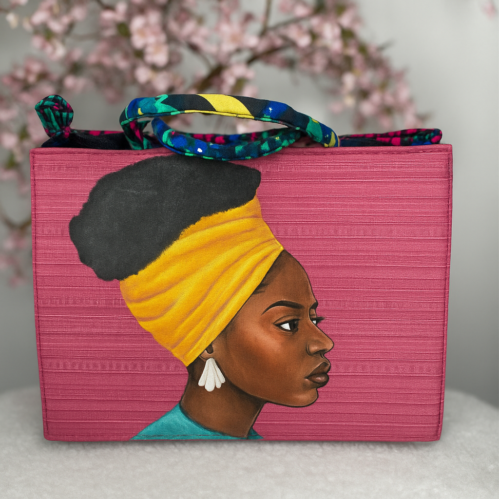 Sac Afritude (paint à la main)